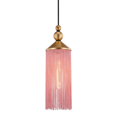 Mitzi - H300701-GL/PK - One Light Pendant - Scarlett - Gold Leaf/Pink