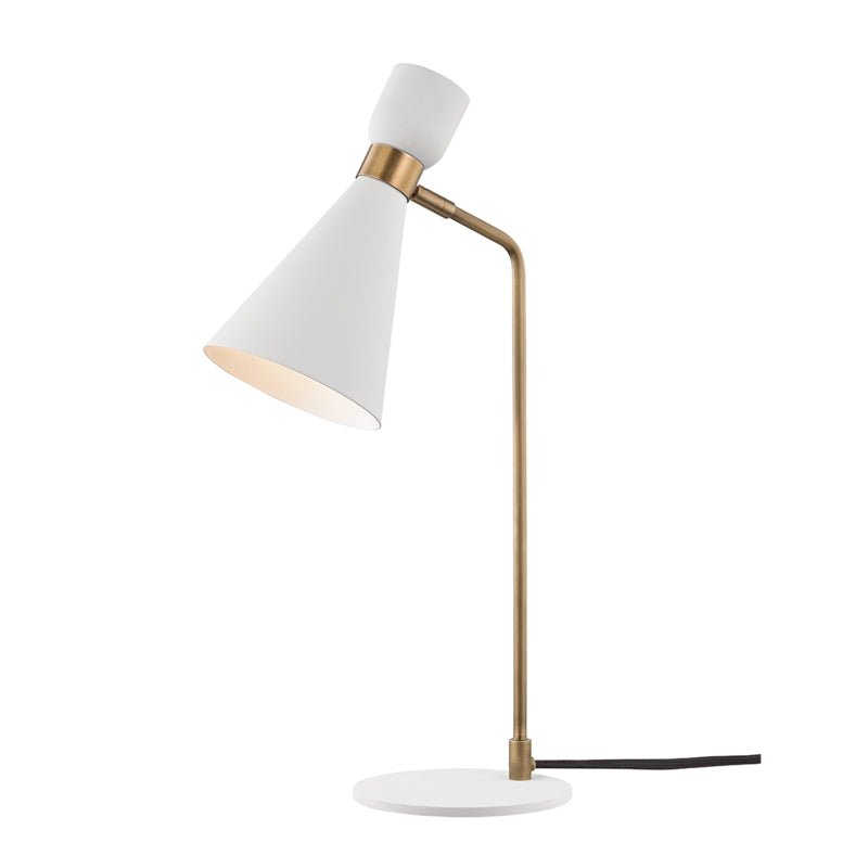 Mitzi - HL295201-AGB/WH - One Light Table Lamp - Willa - Aged Brass/Soft Off White