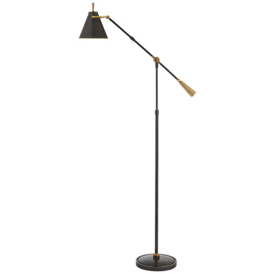 Visual Comfort Signature - TOB 1536BZ/HAB - LED Floor Lamp - Goodman - Bronze and Brass