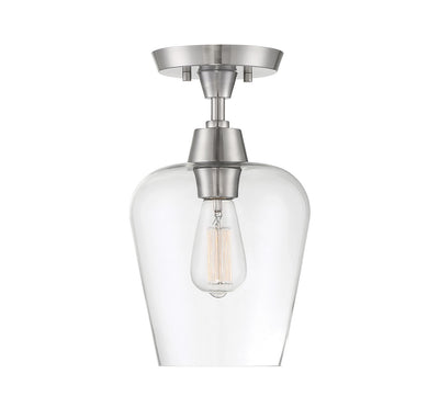Savoy House - 6-4037-1-SN - One Light Semi-Flush Mount - Octave - Satin Nickel
