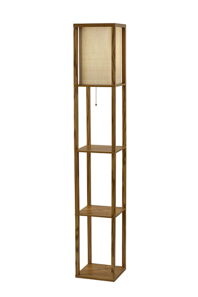 Adesso Home - 3138-12 - Floor Lamp - Wright - Natural Wood Veneer On Mdf
