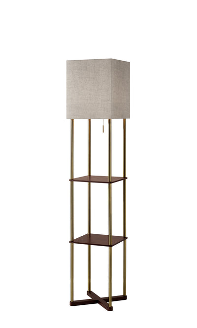 Adesso Home - 3183-21 - Floor Lamp - Harrison - Solid Wood X Base