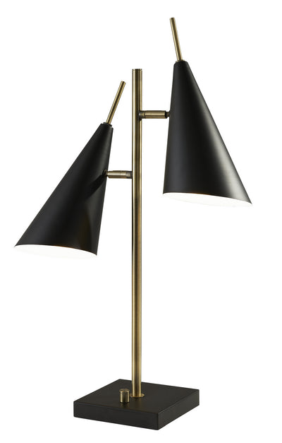 Adesso Home - 3476-21 - Two Light Table Lamp - Owen - Black Painted