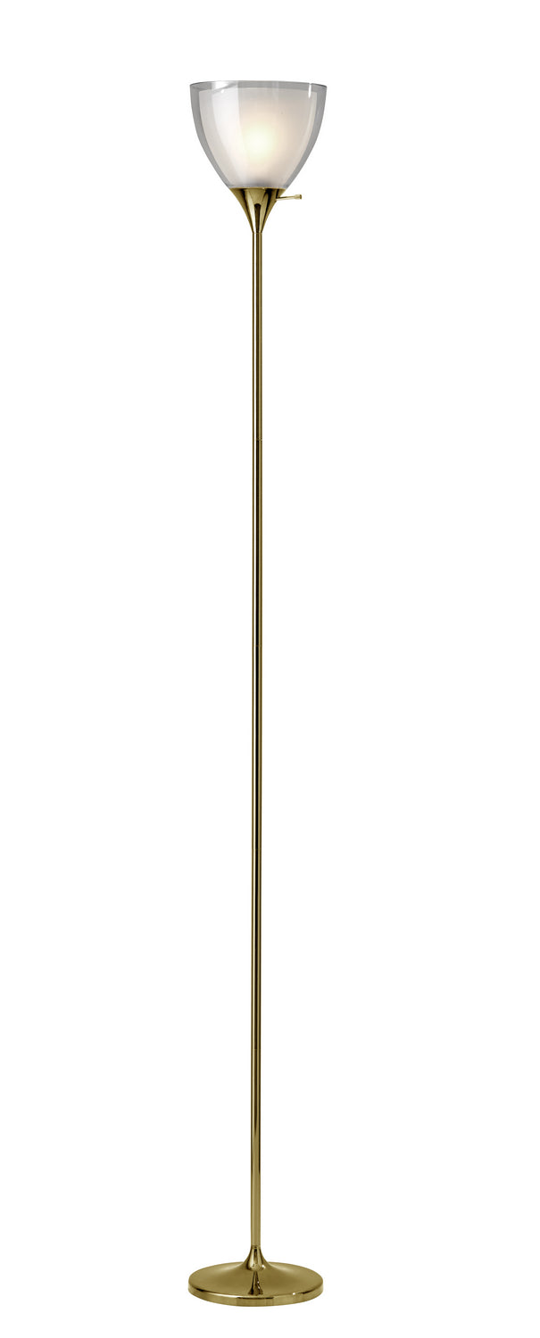 Adesso Home - 3565-04 - Torchiere - Presley - Shiny Gold