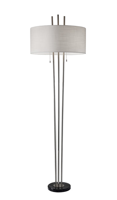 Adesso Home - 4073-22 - Two Light Floor Lamp - Anderson - Black Marble