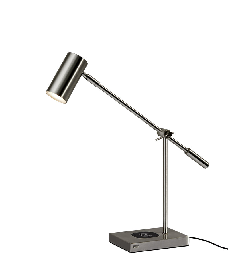 Adesso Home - 4217-22 - LED Desk Lamp - Collette - Brushed Steel