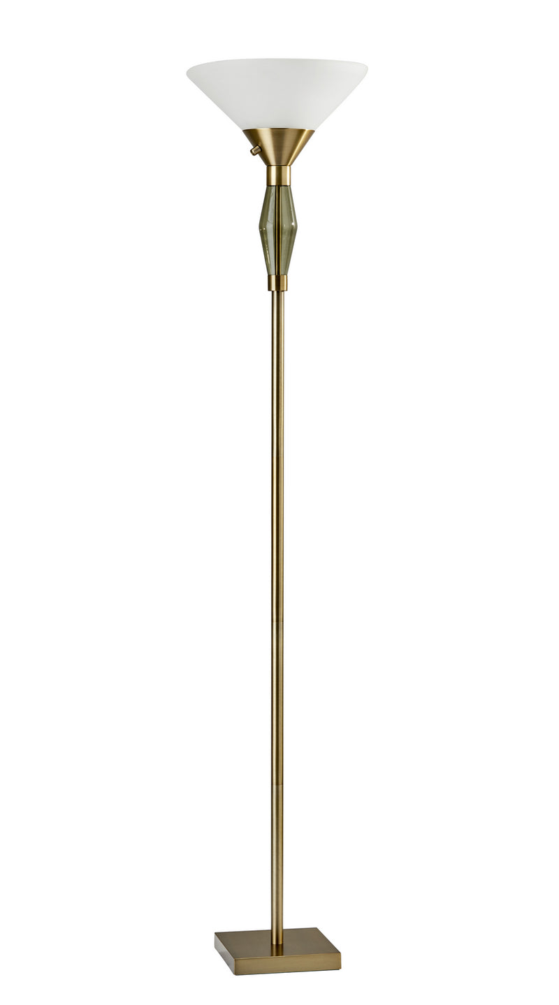 Adesso Home - 5168-21 - Two Light Torchiere - Murphy - Antique Brass