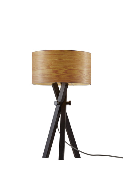 Adesso Home - 6206-01 - Table Lamp - Bronx - Black Oak Wood