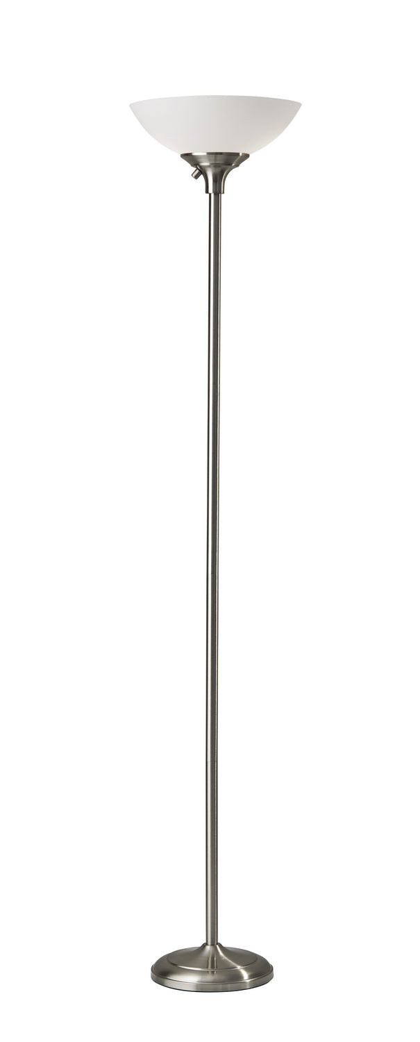 Adesso Home - 7506-22 - Two Light Torchiere - Glenn - Brushed Steel