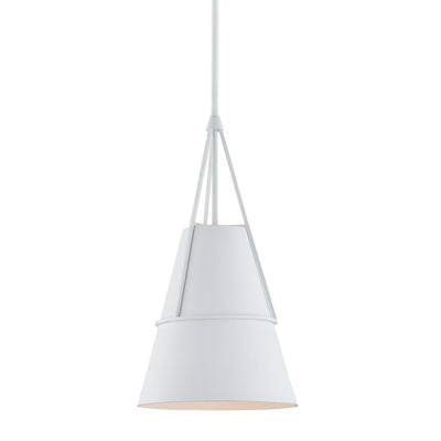 Hudson Valley - 9910-WP - One Light Pendant - Lange - White Plaster