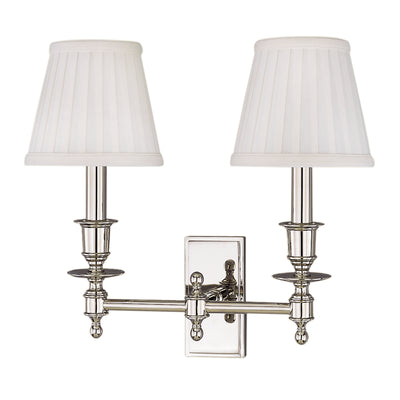 Hudson Valley - 6802-SN - Two Light Wall Sconce - Ludlow - Satin Nickel