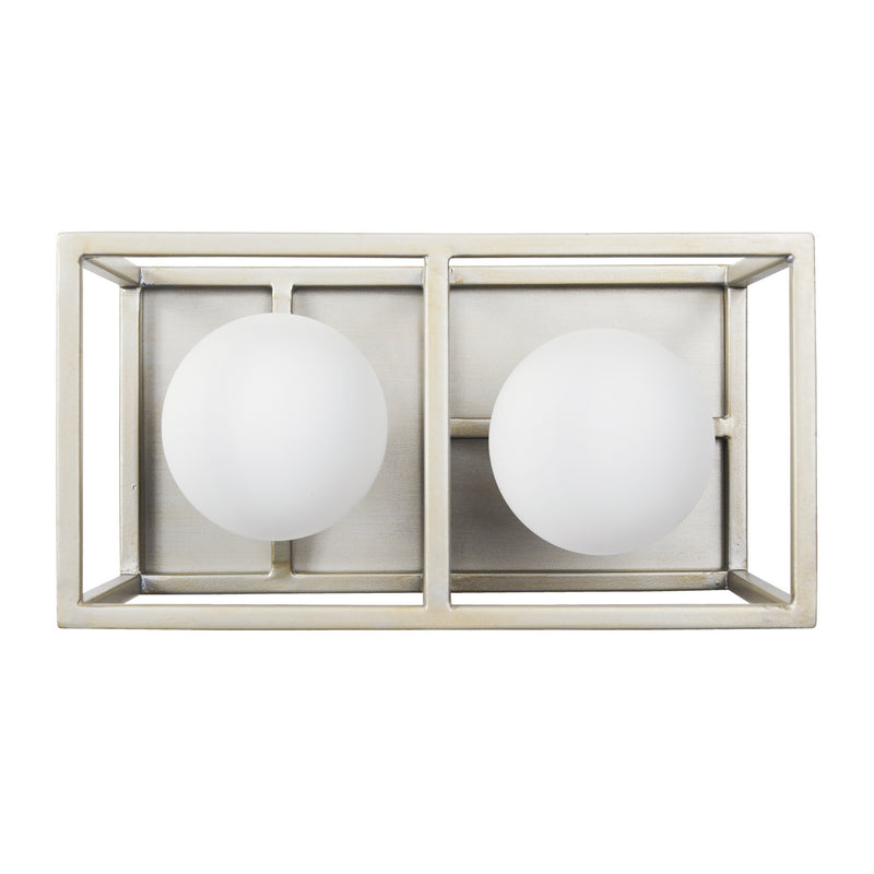 Varaluz - 325B02SOCB - Two Light Bath - Plaza - Silverado/Carbon