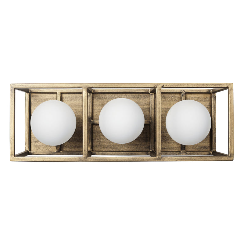 Varaluz - 325B03HGCB - Three Light Bath - Plaza - Havana Gold/Carbon