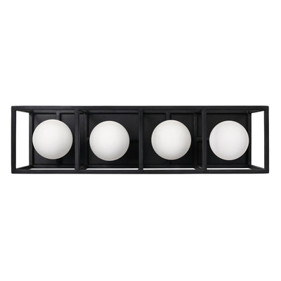 Varaluz - 325B04CBHG - Four Light Bath - Plaza - Carbon/Havana Gold