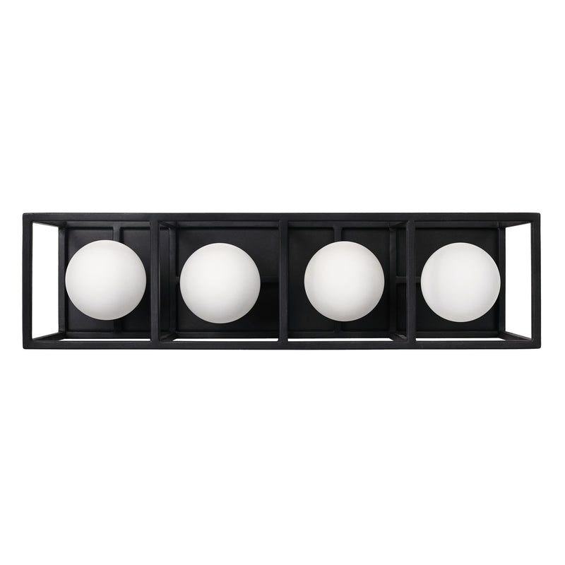 Varaluz - 325B04CBHG - Four Light Bath - Plaza - Carbon/Havana Gold