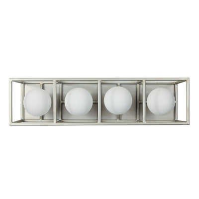 Varaluz - 325B04SOCB - Four Light Bath - Plaza - Silverado/Carbon