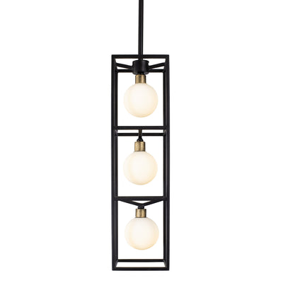 Varaluz - 325F03CBHG - Three Light Foyer Pendant - Plaza - Carbon/Havana Gold