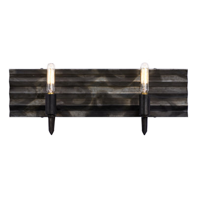 Varaluz - 337B02 - Two Light Bath - Flynne - Artistic Fired Steel