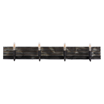 Varaluz - 337B04 - Four Light Bath - Flynne - Artistic Fired Steel