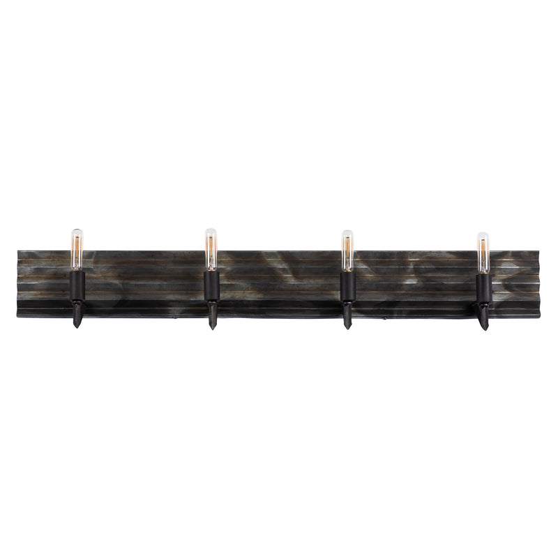 Varaluz - 337B04 - Four Light Bath - Flynne - Artistic Fired Steel