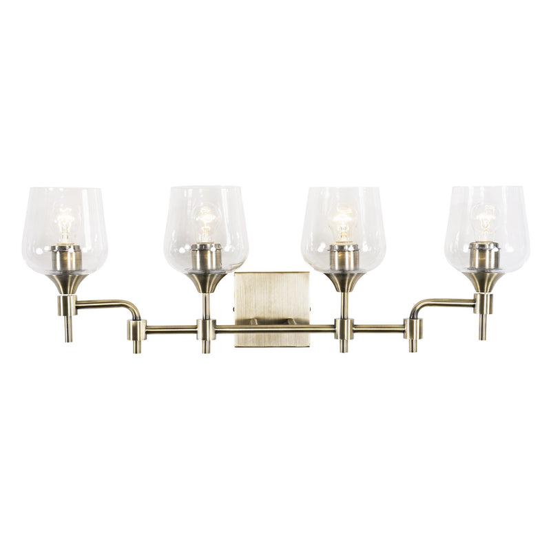 Varaluz - 340B04AB - Four Light Bath - Margaux - Antique Brass