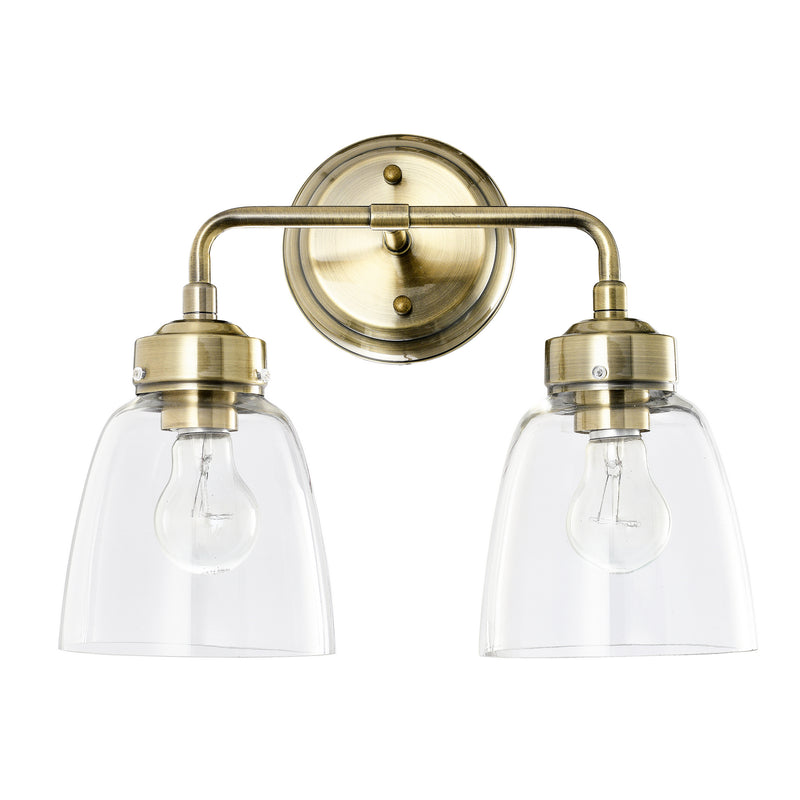 Varaluz - 341B02AB - Two Light Bath - Helena - Antique Brass