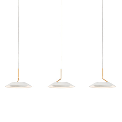 Koncept - RYP-L3-SW-MWG - LED Pendant - Royyo - Matte white with gold