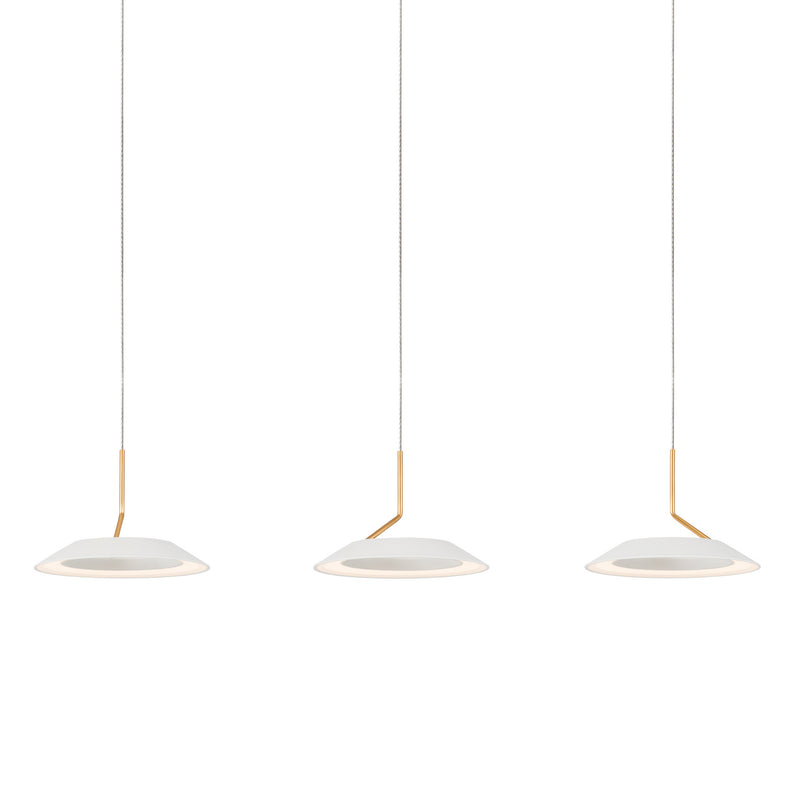Koncept - RYP-L3-SW-MWG - LED Pendant - Royyo - Matte white with gold