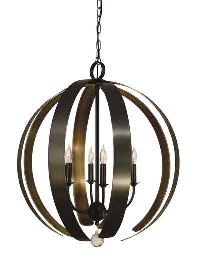 Framburg - 4779 MB/HB - Six Light Foyer Chandelier - Venus - Mahogany Bronze