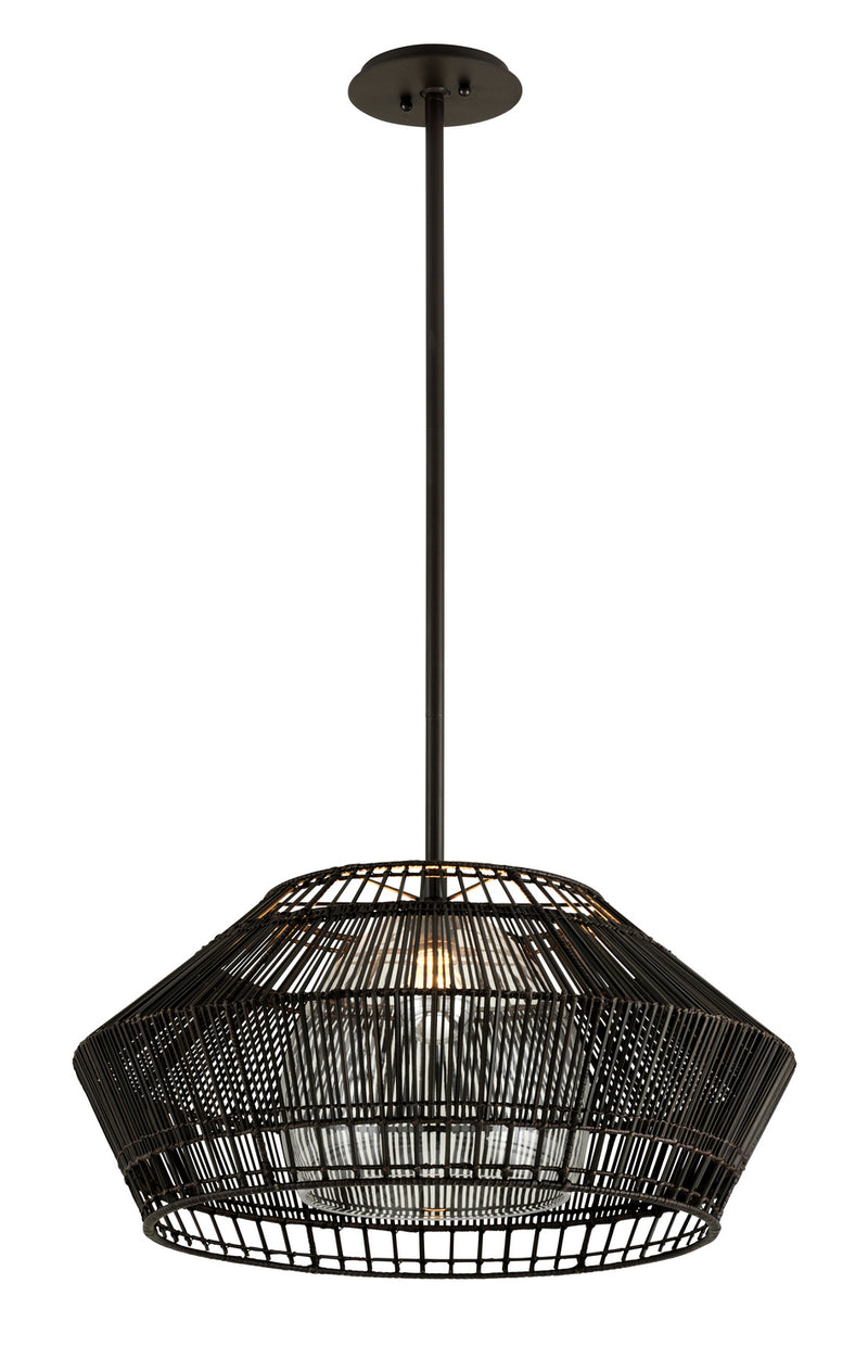 Troy Lighting - F6724 - One Light Pendant - Hunters Point - Espresso
