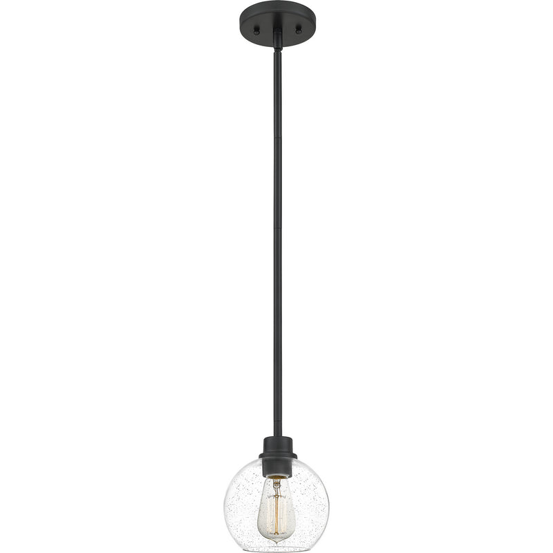 Quoizel - PRUS1507MBK - One Light Mini Pendant - Pruitt - Matte Black
