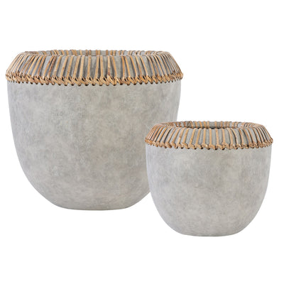 Uttermost - 17718 - Bowls, S/2 - Aponi - Natural Concrete Gray
