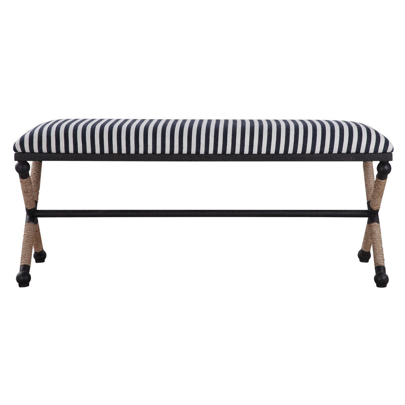 Uttermost - 23527 - Bench - Braddock - Cream