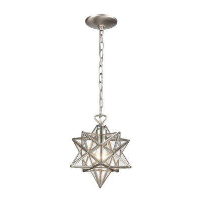 ELK Home - 1145-013 - One Light Mini Pendant - Moravian Star - Antique Nickel