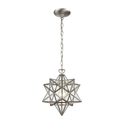 ELK Home - 1145-019 - One Light Mini Pendant - Moravian Star - Polished Nickel
