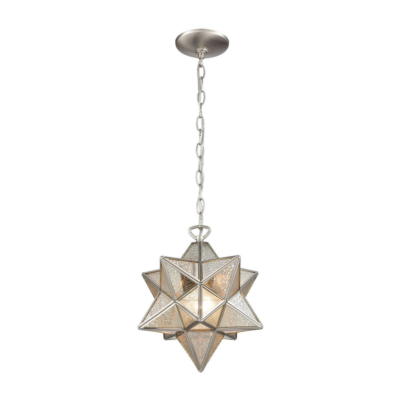 ELK Home - 1145-022 - One Light Mini Pendant - Moravian Star - Antique Nickel