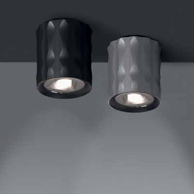 Artemide-Fiamma-1988028A-Fiamma Ceiling Light-Anodized Black