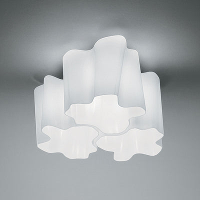 Artemide-Logico-0645028A-Logico Triple Nested Ceiling Light-Milky White