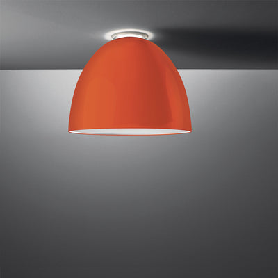 Artemide-Nur-A243668-Nur Gloss Ceiling Light-Gloss Orange