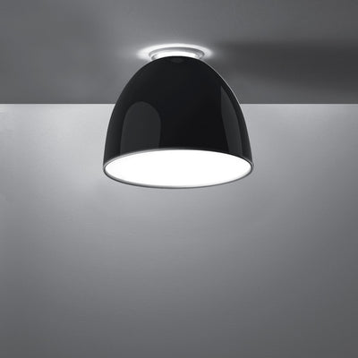 Artemide-Nur-A246618-Nur Gloss Mini Ceiling Light-Gloss Black