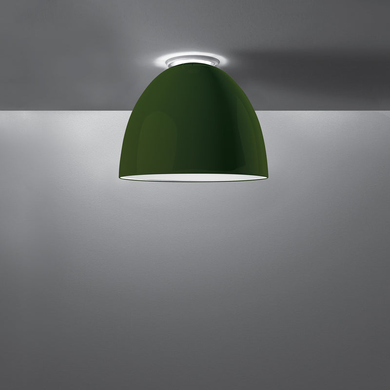 Artemide-Nur-A246678-Nur Gloss Mini Ceiling Light-Gloss Green