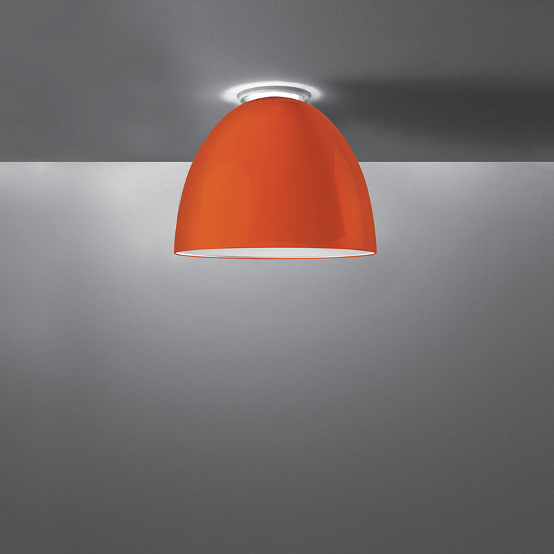 Artemide-Nur-A246668-Nur Gloss Mini Ceiling Light-Gloss Orange