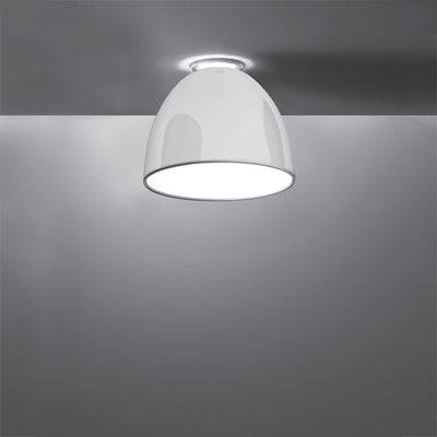 Artemide-Nur-A246608-Nur Gloss Mini Ceiling Light-Gloss White