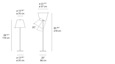 Artemide-Melampo-0577018A-Melampo Floor Lamp-Grey