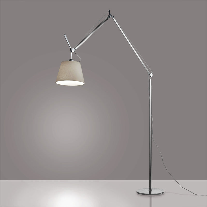 Artemide-Tolomeo-TLM0101-Tolomeo Mega Floor Lamp-Aluminum/Parchment