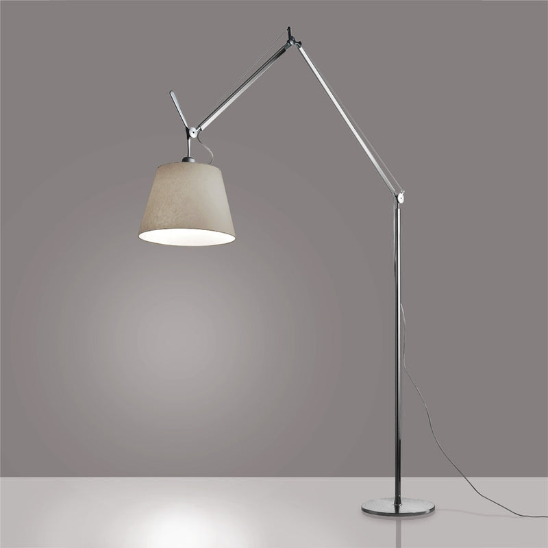 Artemide-Tolomeo-TLM0102-Tolomeo Mega Floor Lamp-Aluminum/Parchment