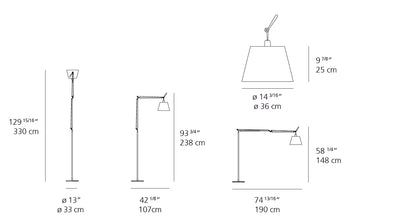 Artemide-Tolomeo-TLM2107-Tolomeo Mega LED Floor Lamp-Black