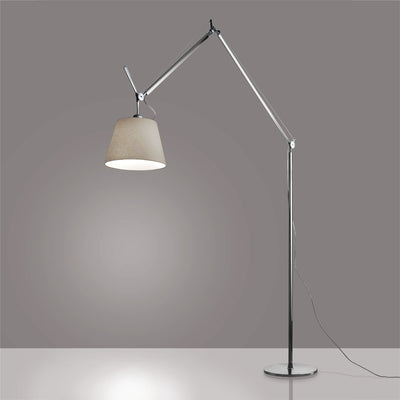 Artemide-Tolomeo-TLM2101-Tolomeo Mega LED Floor Lamp-Parchment/Aluminum