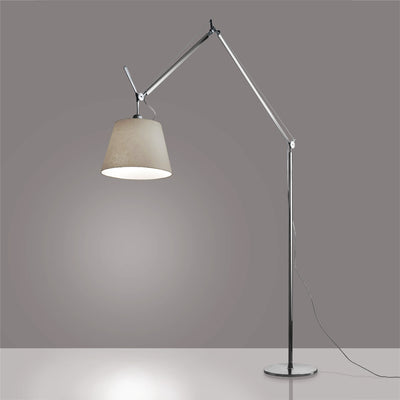 Artemide-Tolomeo-TLM2102-Tolomeo Mega LED Floor Lamp-Parchment/Aluminum