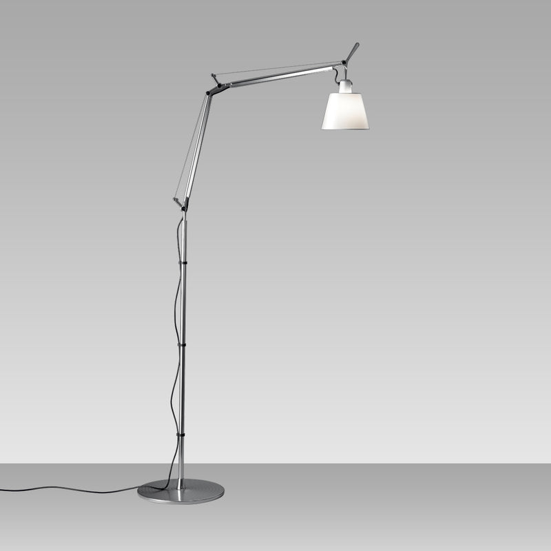 Artemide-Tolomeo-TLS0110-Tolomeo Floor Lamp-Aluminum/Parchment